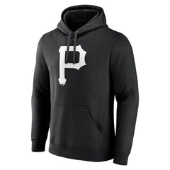 Pittsburgh Pirates Monochrome Personalized Name & Number Pullover Hoodie - MLB