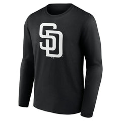 San Diego Padres Monochrome Personalized Name & Number Long Sleeve T-Shirt - MLB