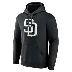 San Diego Padres Monochrome Personalized Name & Number Pullover Hoodie - MLB