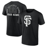 San Francisco Giants Monochrome Personalized Name & Number T-Shirt - MLB