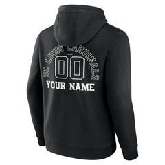 St. Louis Cardinals Monochrome Personalized Name & Number Pullover Hoodie - MLB