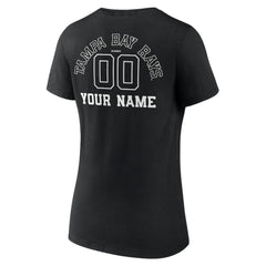 Tampa Bay Rays Women's Monochrome Personalized Name & Number V-Neck T-Shirt - MLB