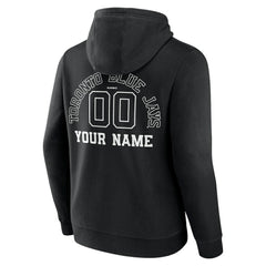 Toronto Blue Jays Monochrome Personalized Name & Number Pullover Hoodie - MLB