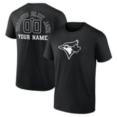 Toronto Blue Jays Monochrome Personalized Name & Number T-Shirt - MLB