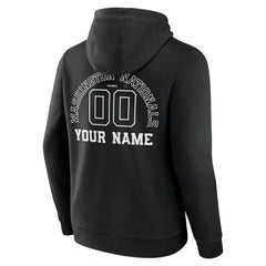 Washington Nationals Monochrome Personalized Name & Number Pullover Hoodie - MLB