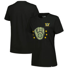 Milwaukee Brewers New Era Women's Armed Forces Day T-Shirt - MLB