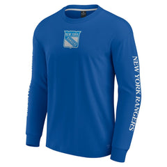 New York Rangers Fanatics Elements Strive Long Sleeve T-Shirt - Blue - NHL