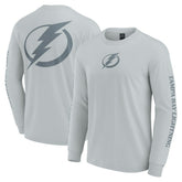 Tampa Bay Lightning Fanatics Elements Strive Long Sleeve T-Shirt - Gray - NHL