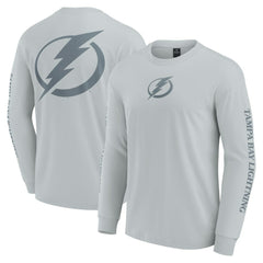 Tampa Bay Lightning Fanatics Elements Strive Long Sleeve T-Shirt - Gray - NHL