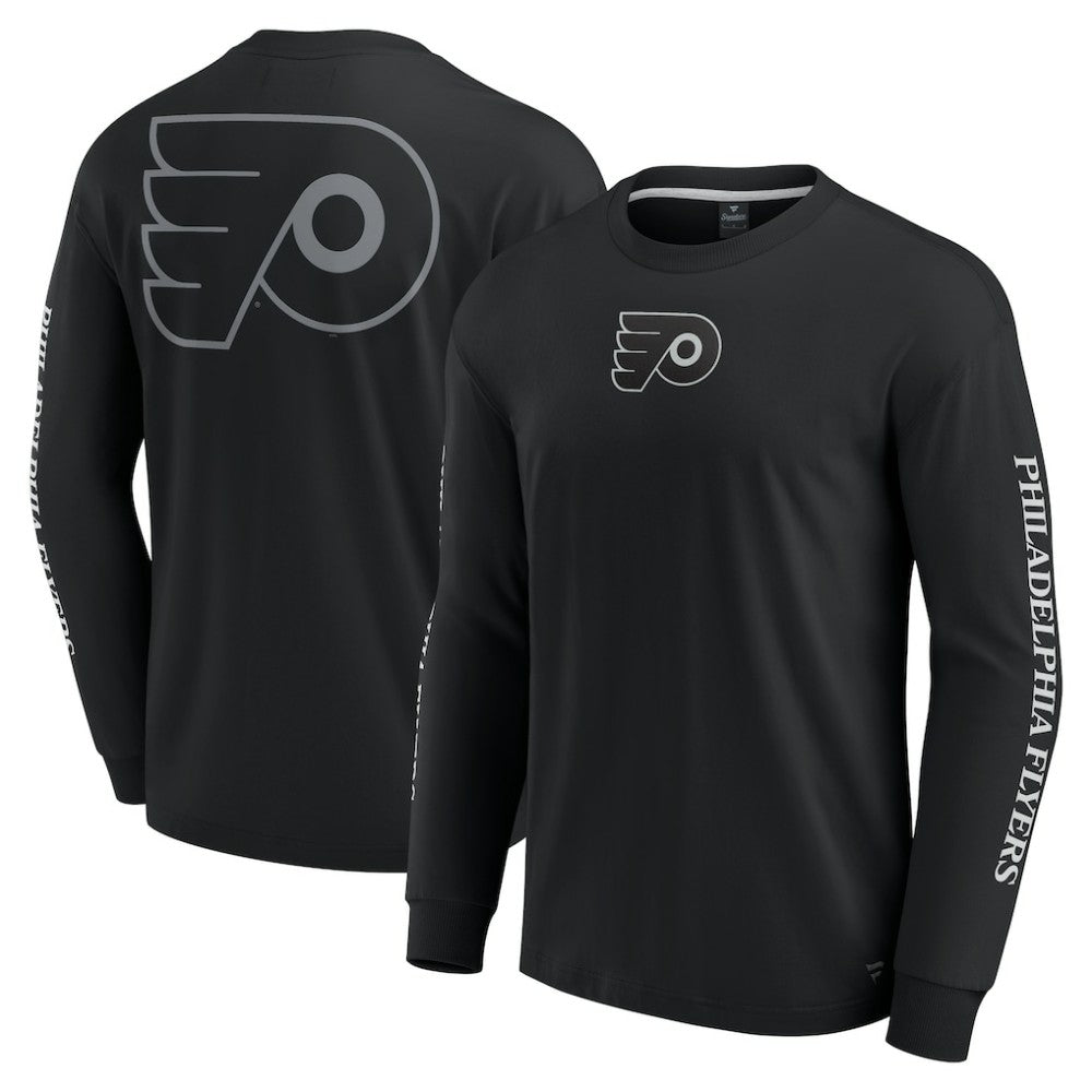 Philadelphia Flyers Fanatics Elements Strive Long Sleeve T-Shirt - Black - NHL