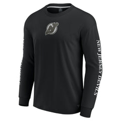 New Jersey Devils Fanatics Elements Strive Long Sleeve T-Shirt - Black - NHL