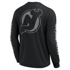 New Jersey Devils Fanatics Elements Strive Long Sleeve T-Shirt - Black - NHL