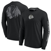 Chicago Blackhawks Fanatics Elements Strive Long Sleeve T-Shirt - Black - NHL