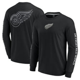 Detroit Red Wings Fanatics Elements Strive Long Sleeve T-Shirt - Black - NHL