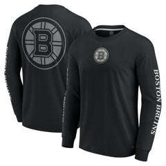 Boston Bruins Fanatics Elements Strive Long Sleeve T-Shirt - Black - NHL