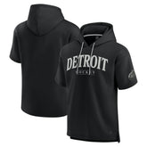 Detroit Red Wings Fanatics Elements Ready Short Sleeve Pullover Hoodie - Black - NHL
