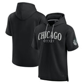 Chicago Blackhawks Fanatics Elements Ready Short Sleeve Pullover Hoodie - Black - NHL