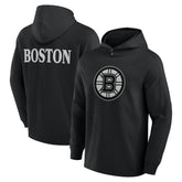 Boston Bruins Fanatics Elements Blaze Tri-Blend Long Sleeve Hoodie T-Shirt - Black - NHL