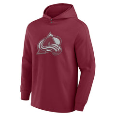 Colorado Avalanche Fanatics Elements Blaze Tri-Blend Long Sleeve Hoodie T-Shirt - Burgundy - NHL