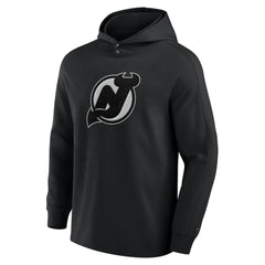 New Jersey Devils Fanatics Elements Blaze Tri-Blend Long Sleeve Hoodie T-Shirt - Black - NHL