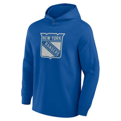New York Rangers Fanatics Elements Blaze Tri-Blend Long Sleeve Hoodie T-Shirt - Blue - NHL