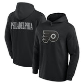 Philadelphia Flyers Fanatics Elements Blaze Tri-Blend Long Sleeve Hoodie T-Shirt - Black - NHL