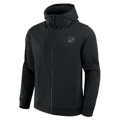 New York Rangers Fanatics Elements Tonal Primary Tri-Blend Full-Zip Hoodie - Black - NHL