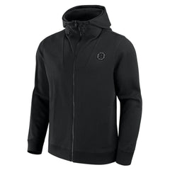 Boston Bruins Fanatics Elements Tonal Primary Tri-Blend Full-Zip Hoodie - Black - NHL