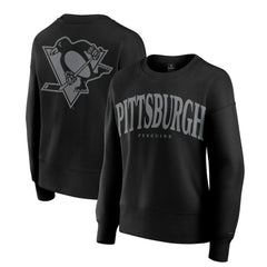 Pittsburgh Penguins Fanatics Women's Elements Flow Pullover Sweatshirt - Black - NHL