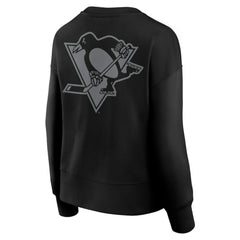 Pittsburgh Penguins Fanatics Women's Elements Flow Pullover Sweatshirt - Black - NHL