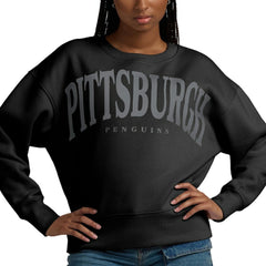 Pittsburgh Penguins Fanatics Women's Elements Flow Pullover Sweatshirt - Black - NHL
