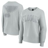 St. Louis Blues Fanatics Women's Elements Flow Pullover Sweatshirt - Gray - NHL