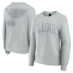 St. Louis Blues Fanatics Women's Elements Flow Pullover Sweatshirt - Gray - NHL