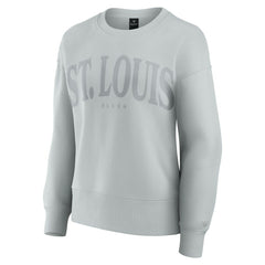 St. Louis Blues Fanatics Women's Elements Flow Pullover Sweatshirt - Gray - NHL