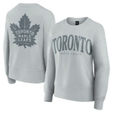 Toronto Maple Leafs Fanatics Women's Elements Flow Pullover Sweatshirt - Gray - NHL