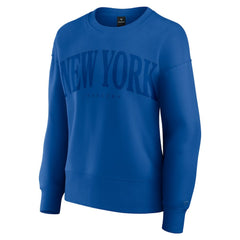 New York Rangers Fanatics Women's Elements Flow Pullover Sweatshirt - Royal - NHL