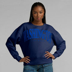 Washington Capitals Fanatics Women's Elements Flow Pullover Sweatshirt - Navy - NHL