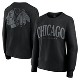 Chicago Blackhawks Fanatics Women's Elements Flow Pullover Sweatshirt - Black - NHL