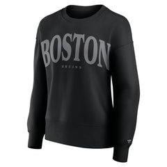 Boston Bruins Fanatics Women's Elements Flow Pullover Sweatshirt - Black - NHL