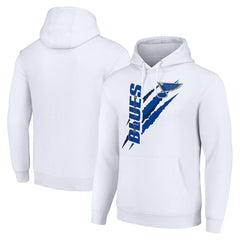 St. Louis Blues Starter Color Scratch Fleece Pullover Hoodie - White - NHL