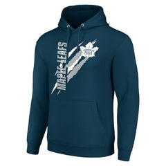 Toronto Maple Leafs Starter Color Scratch Fleece Pullover Hoodie - Blue - NHL