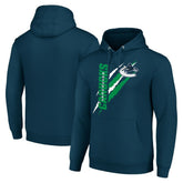 Vancouver Canucks Starter Color Scratch Fleece Pullover Hoodie - Blue - NHL