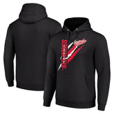 Detroit Red Wings Starter Color Scratch Fleece Pullover Hoodie - Black - NHL