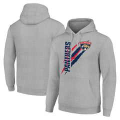 Florida Panthers Starter Color Scratch Fleece Pullover Hoodie - Heather Gray - NHL