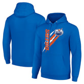 Edmonton Oilers Starter Color Scratch Fleece Pullover Hoodie - Royal - NHL