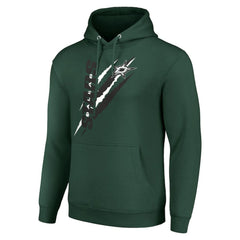 Dallas Stars Starter Color Scratch Fleece Pullover Hoodie - Green - NHL