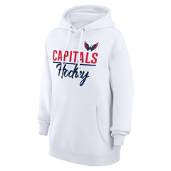 Washington Capitals G-III 4Her by Carl Banks Women's Team Fleece Pullover Hoodie - White - NHL