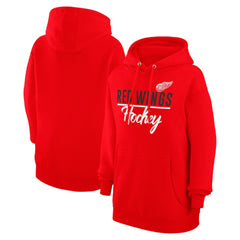 Detroit Red Wings G-III 4Her by Carl Banks Women's Team Fleece Pullover Hoodie - Red - NHL