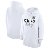 Los Angeles Kings G-III 4Her by Carl Banks Women's Team Fleece Pullover Hoodie - White - NHL