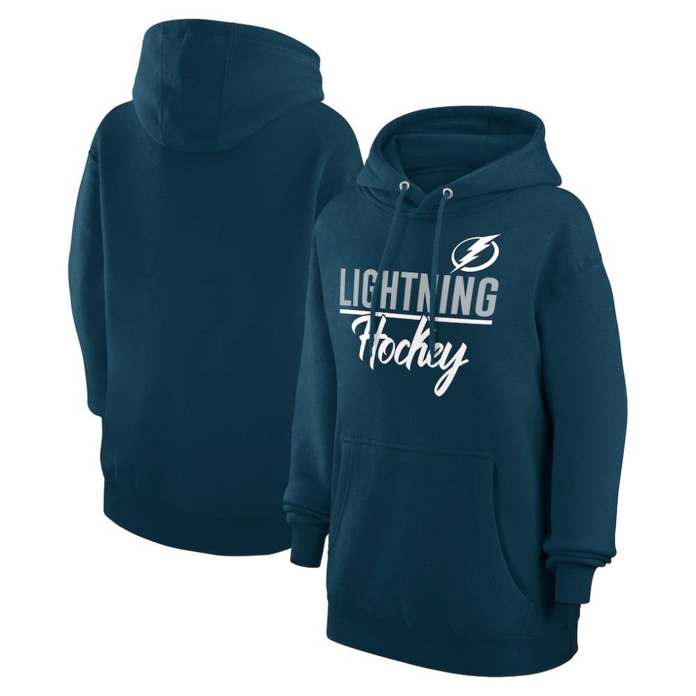 Tampa Bay Lightning G-III 4Her by Carl Banks Women's Team Fleece Pullover Hoodie - Navy - NHL
